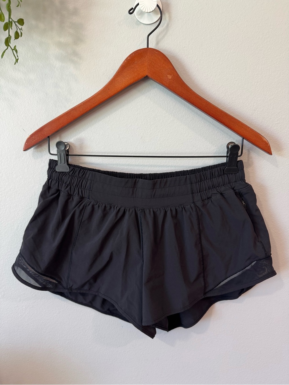 lululemon athletica Black Athletic Running Shorts Sz 10